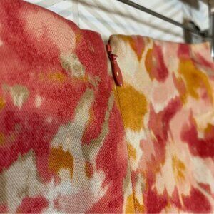 🔆 TALBOTS pink & orange floral  6p 6 Petite